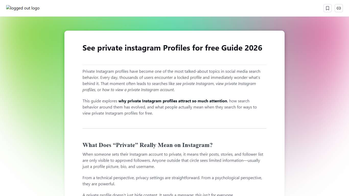 See private instagram Profiles for free Guide 2026 Scribe